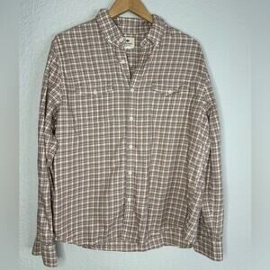 Sperry Plaid Button Down Shirt Preppy Nerd Neutral School Normcore Men’s Large